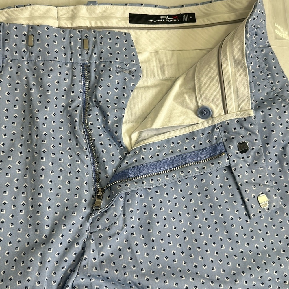 Ralph Lauren RLX Blue Golf 9" Shorts Men's Size 34 Performance Athleisure - Picture 4 of 12